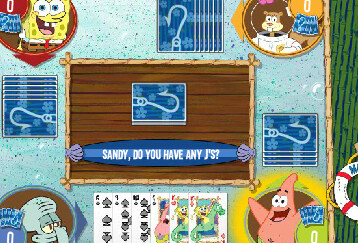 Go Fish Kids Cards Game (Spongebob Squarepants Gone Fishing)